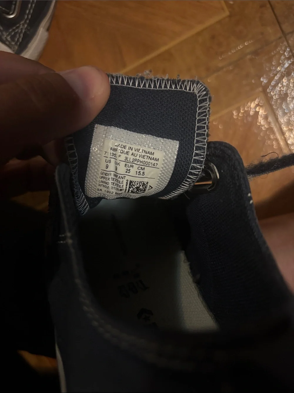🌈4/$25🌈 Converse Kids Navy Canvas Double-Strap All Star Sneakers